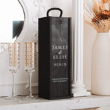 NEW! Personalised engagement black bottle box