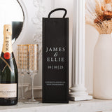 NEW! Personalised engagement black bottle box