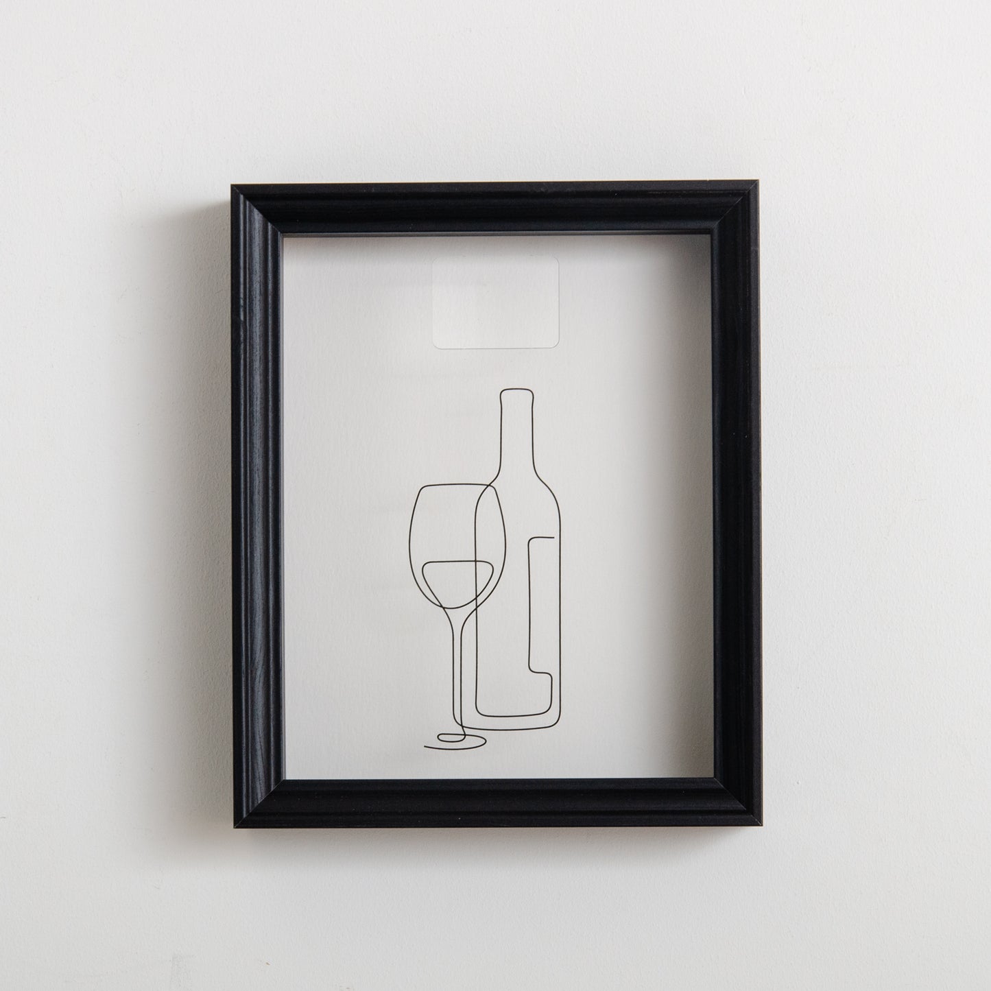 Wine bottle cork frame