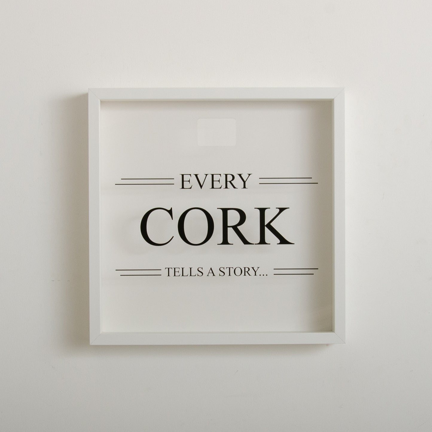 Large cork memory box frame