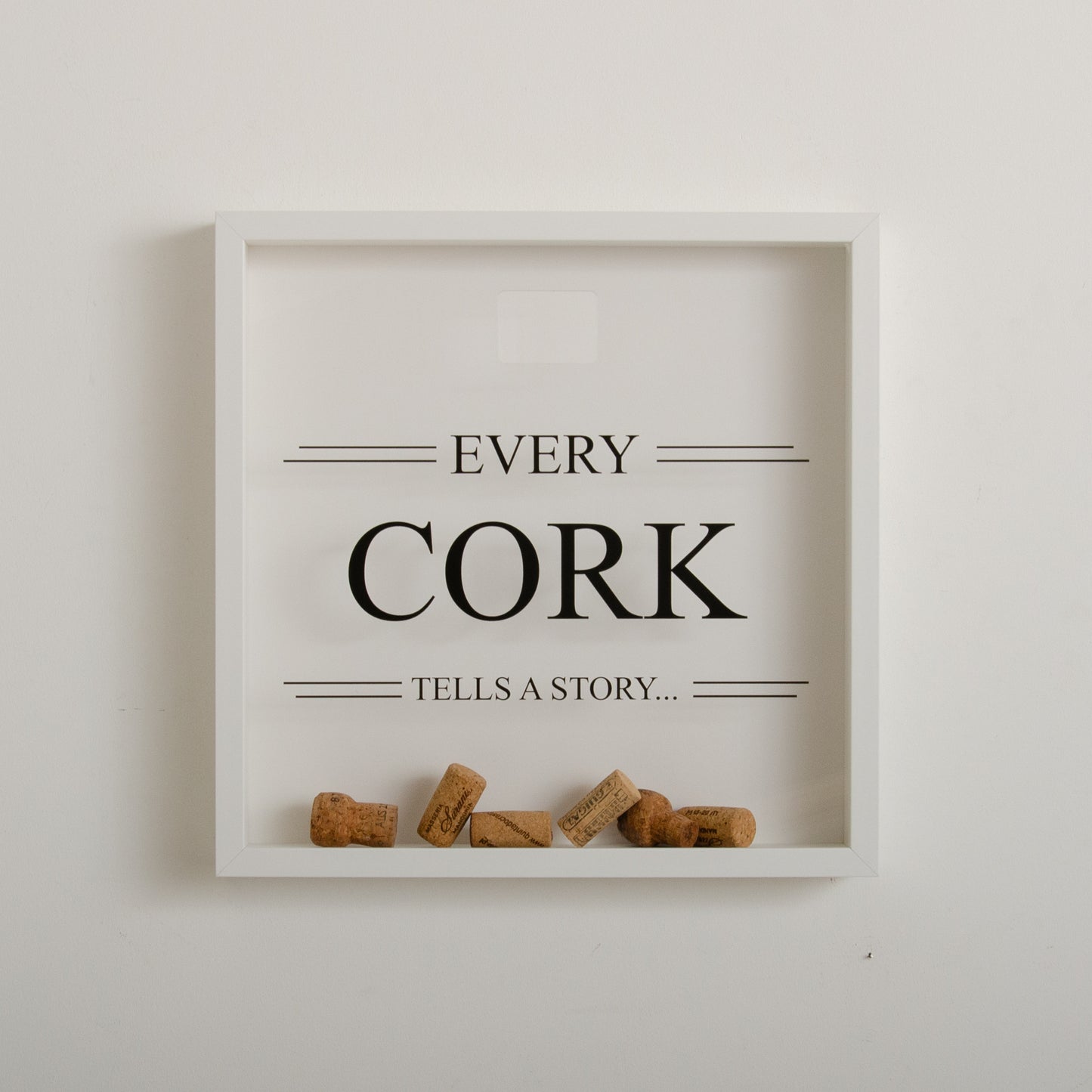 Large cork memory box frame