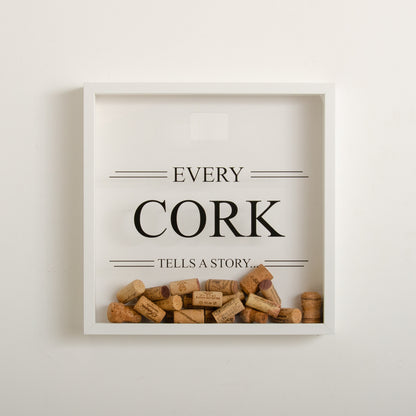 Large cork memory box frame