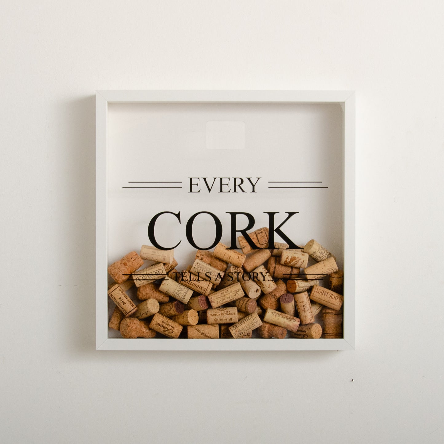 Large cork memory box frame