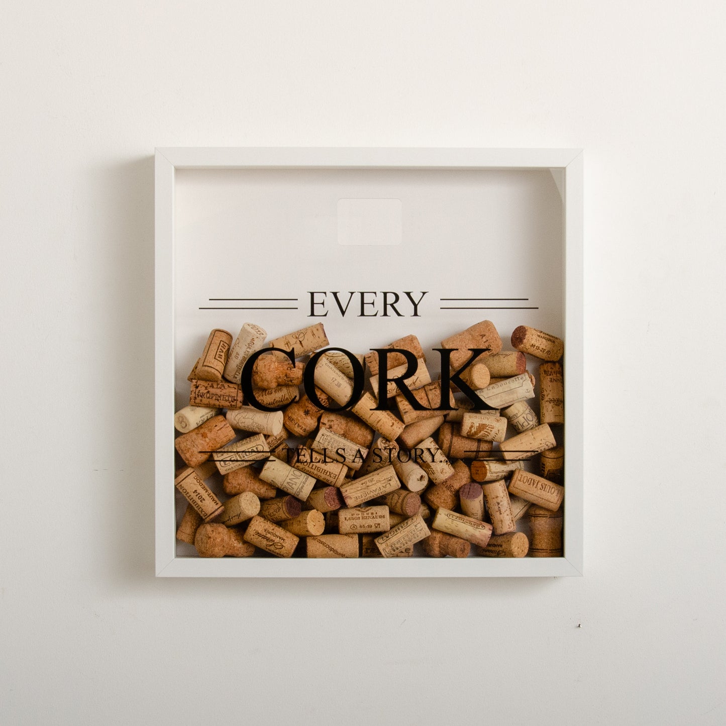 Large cork memory box frame