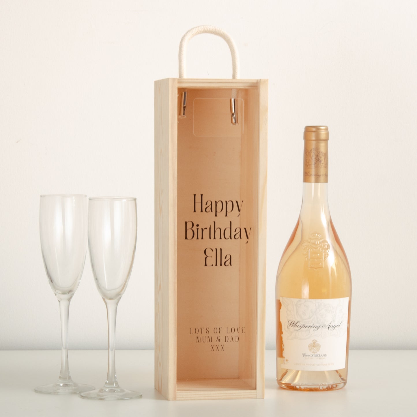 Personalised happy birthday bottle box