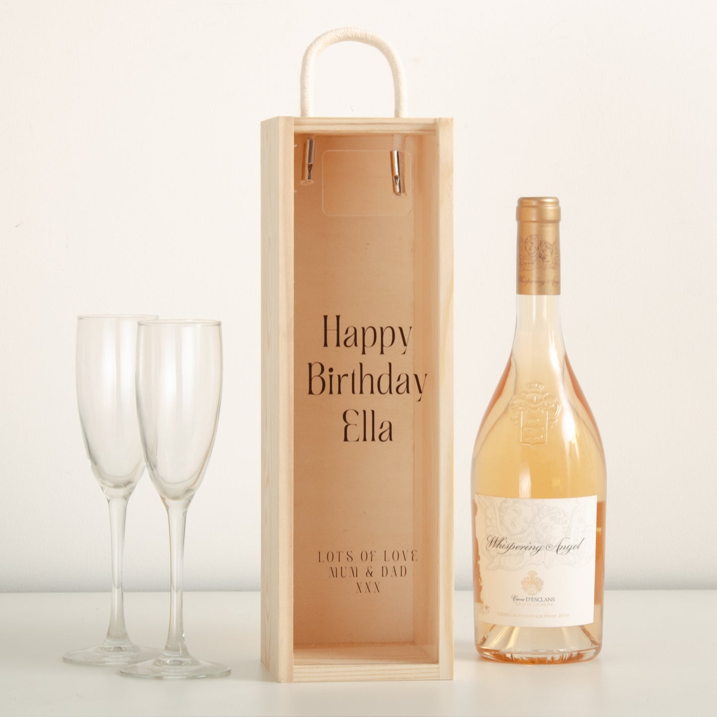 Personalised happy birthday bottle box