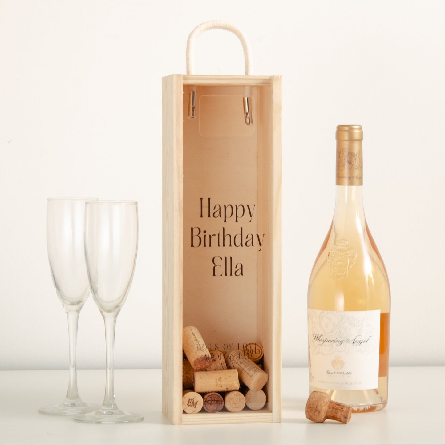 Personalised happy birthday bottle box