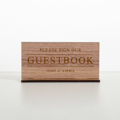 Wedding guestbook sign