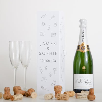 Personalised couple bottle box