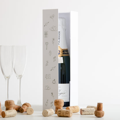 Personalised couple bottle box