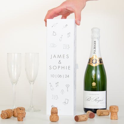 Personalised couple bottle box