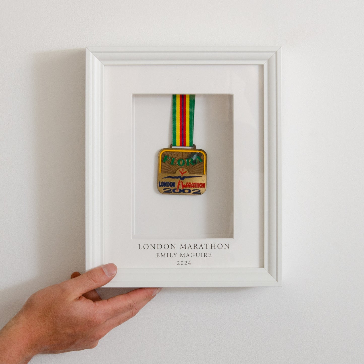 Personalised medal frame