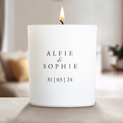 Personalised Engagement Candle