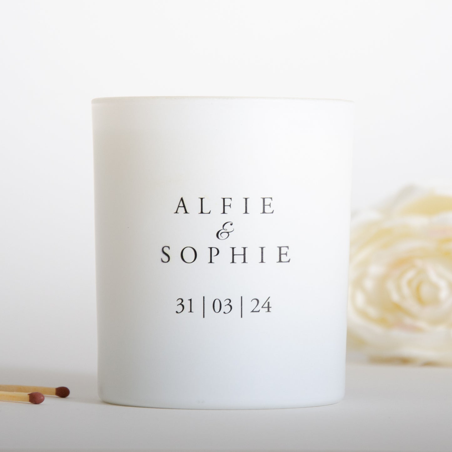 Personalised Engagement Candle