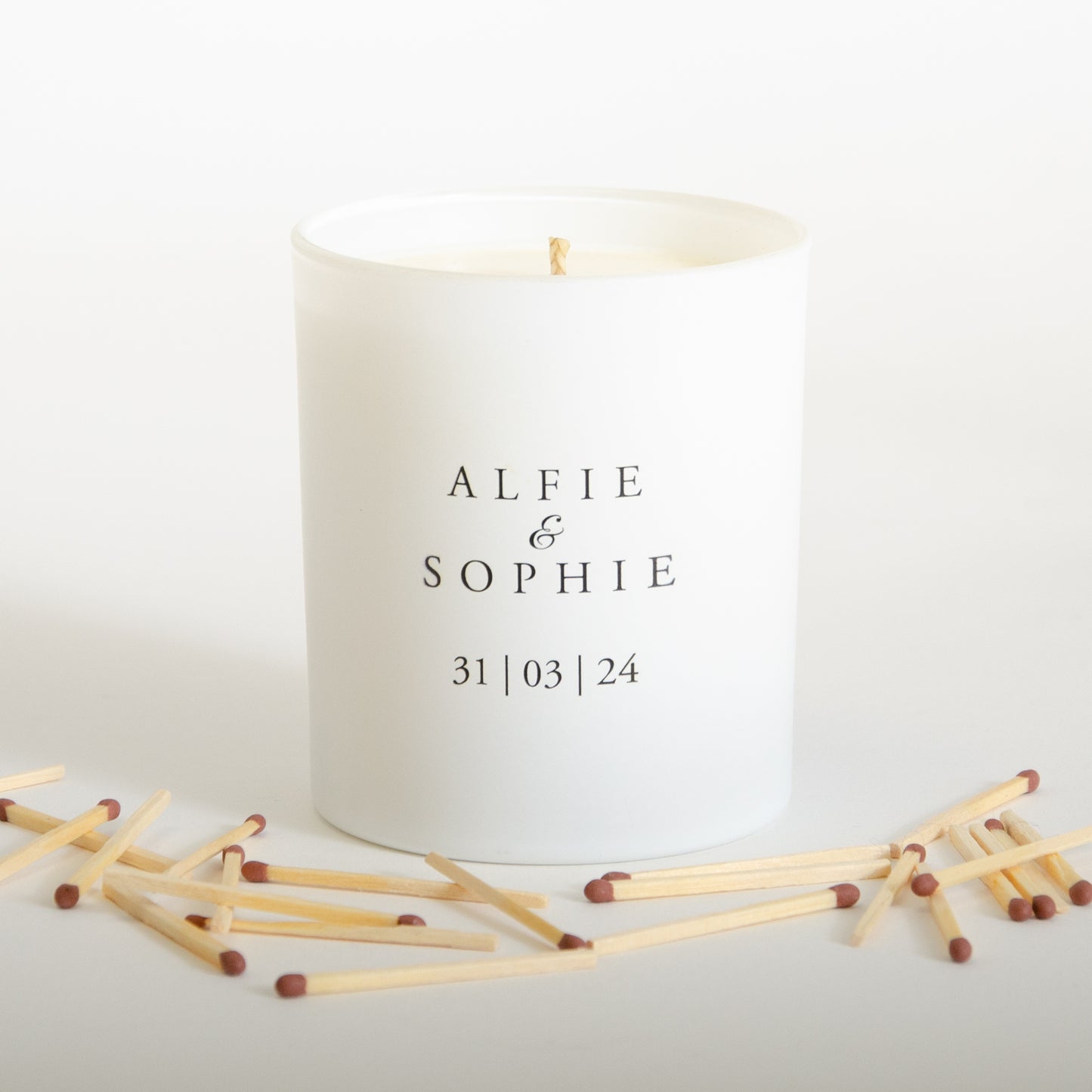 Personalised Engagement Candle