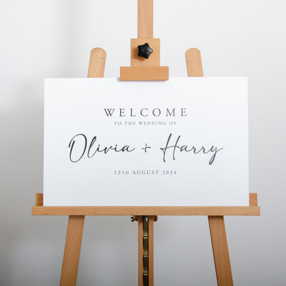 Wedding welcome sign