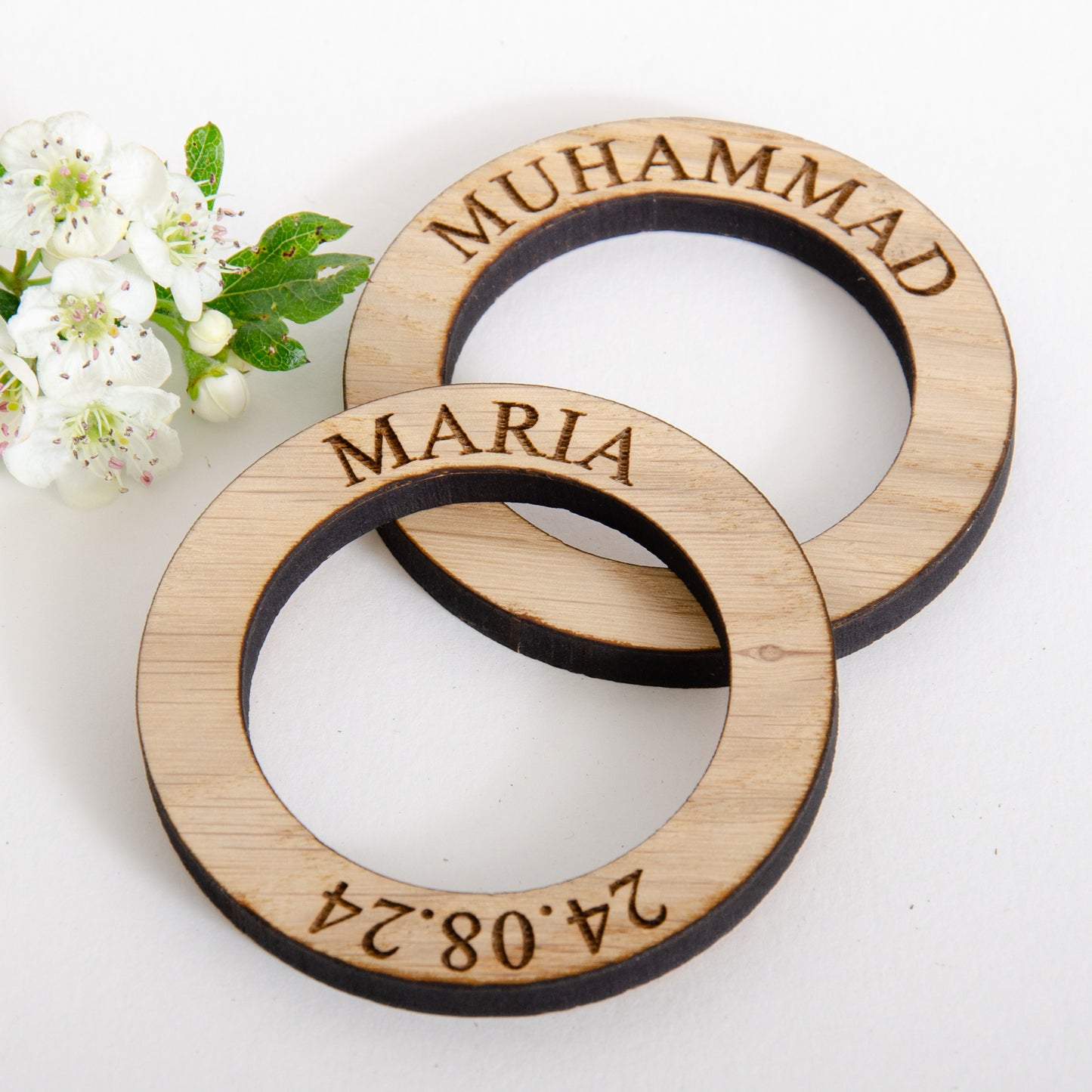 Personalised napkin rings