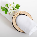 Personalised napkin rings