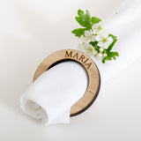 Personalised napkin rings