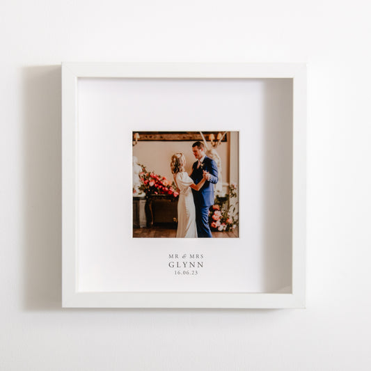 Personalised wedding photo frame