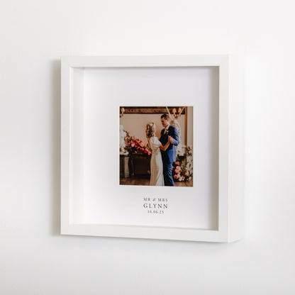 Personalised wedding photo frame