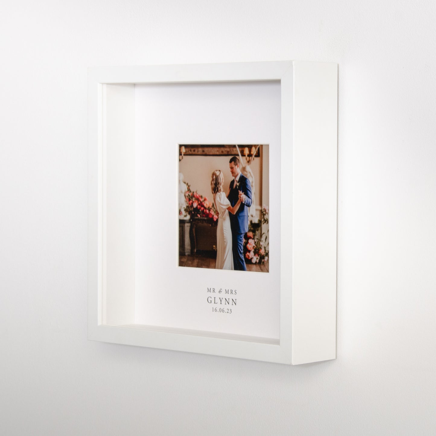 Personalised wedding photo frame