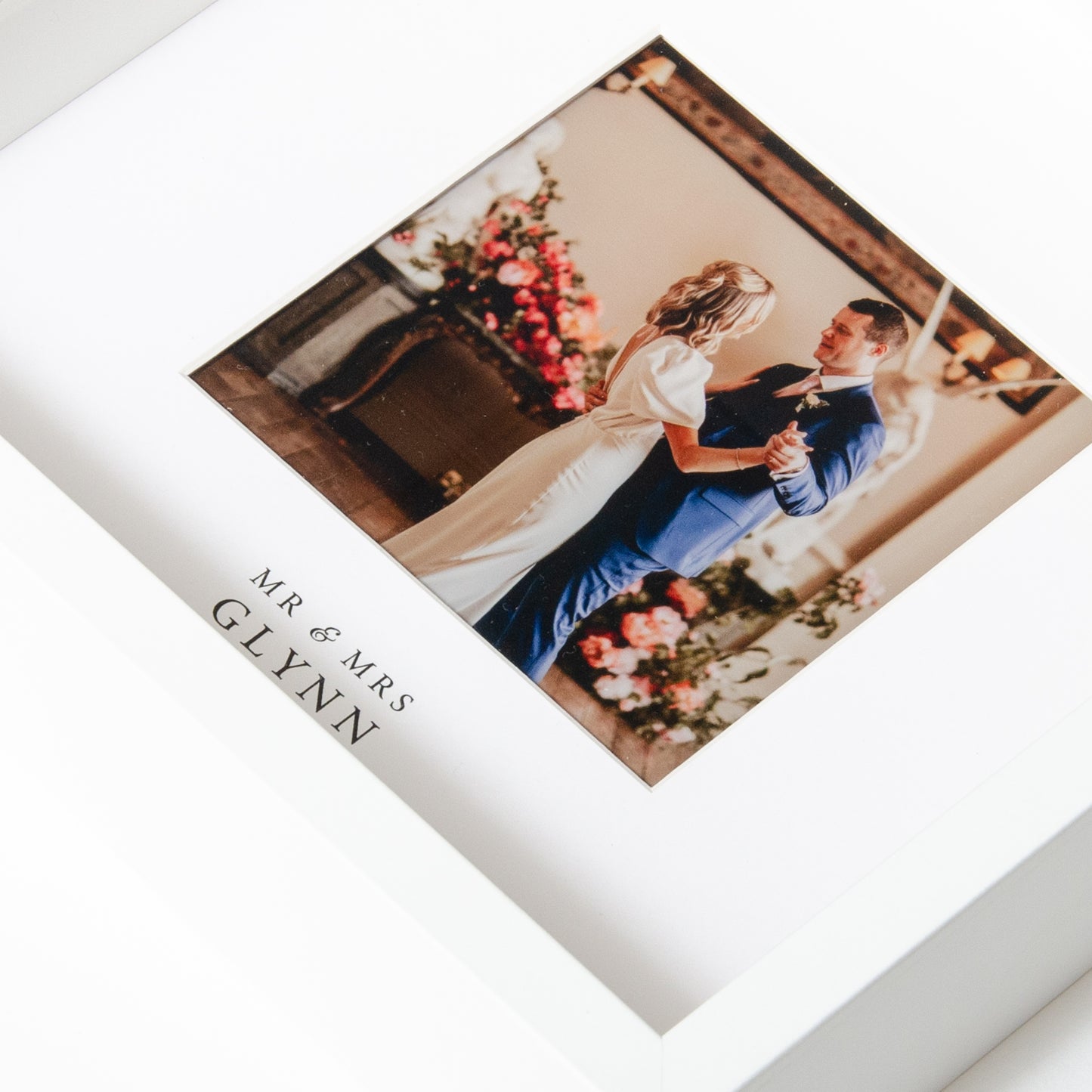 Personalised wedding photo frame