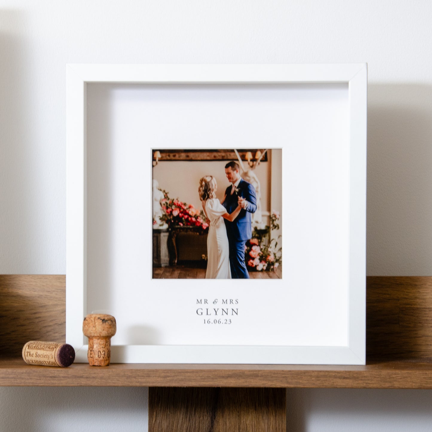 Personalised wedding photo frame