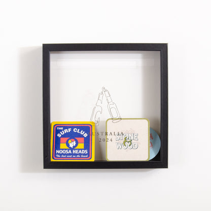 Beer mat frame