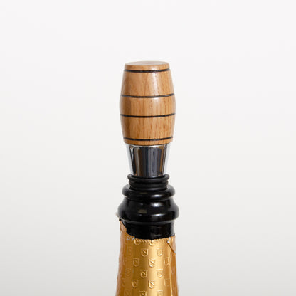 Wine barrel wood bottle stopper