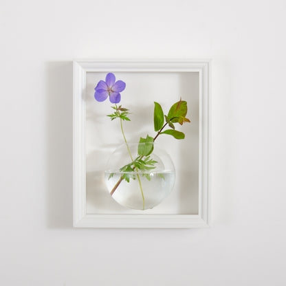 Flower vase display frame