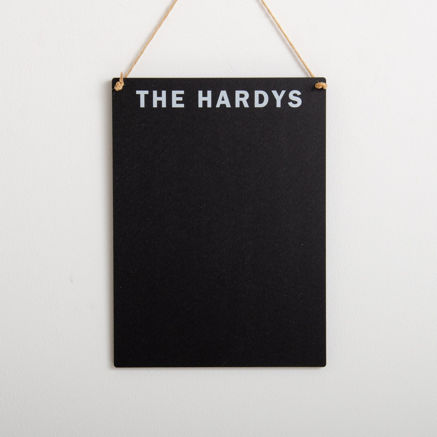 Personalised hanging chalkboard