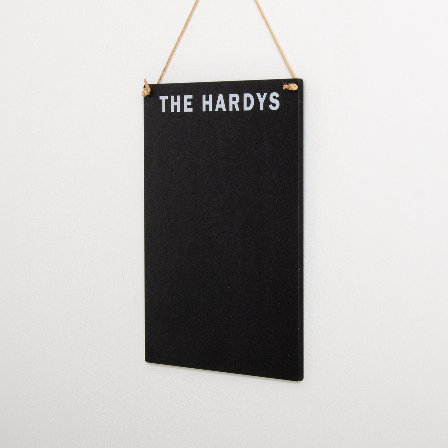 Personalised hanging chalkboard