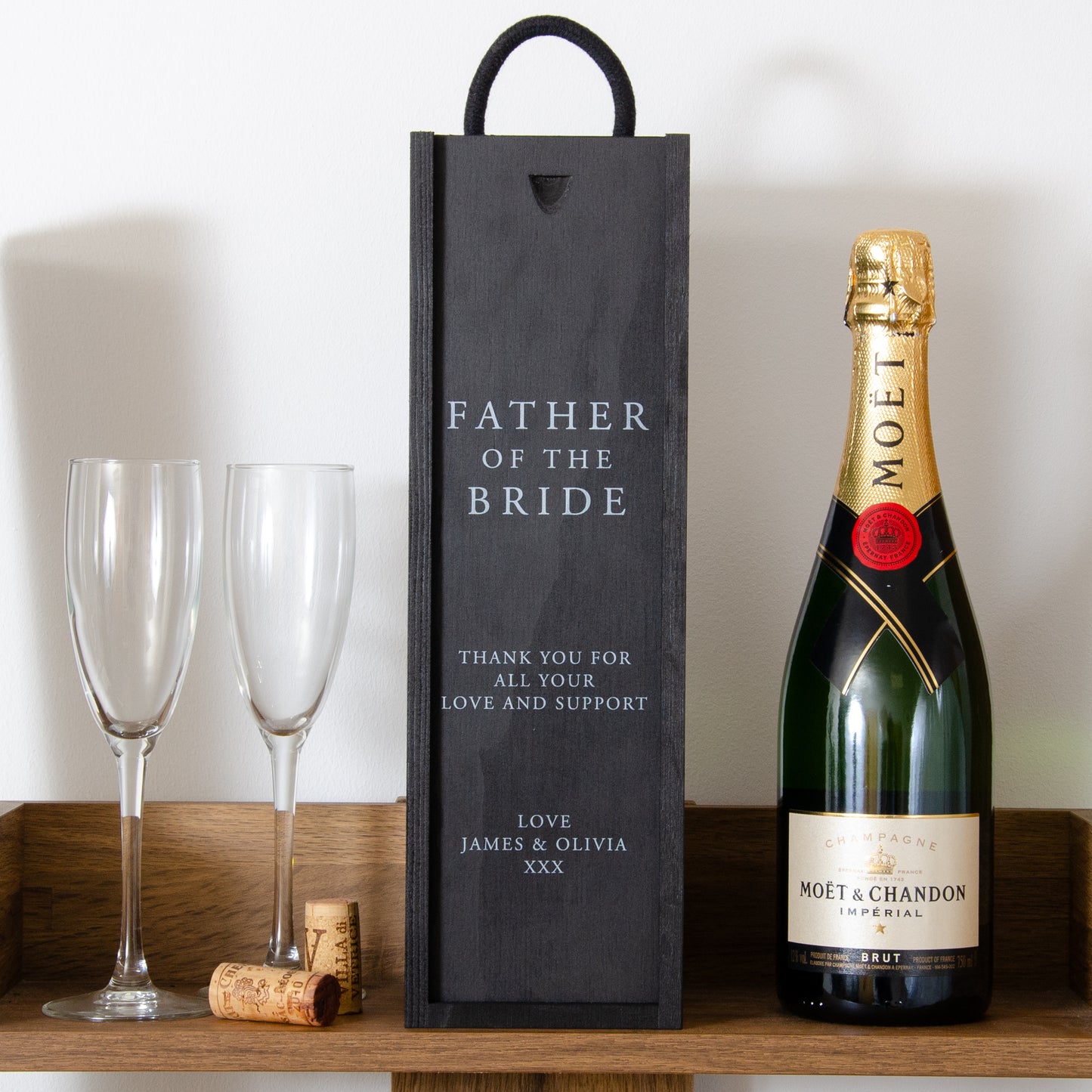 Father of the bride / groom black gift box