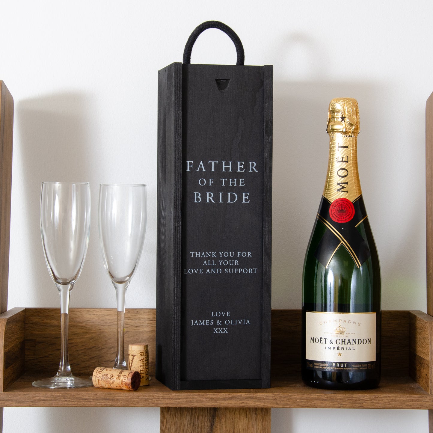 Father of the bride / groom black gift box