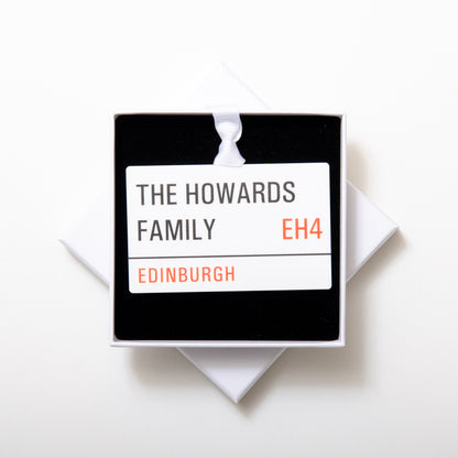 Personalised Family Street Sign Decoration