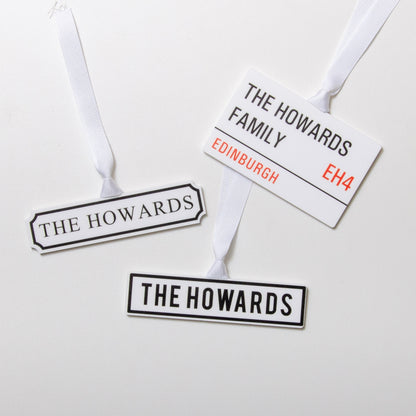 Personalised Family Street Sign Decoration