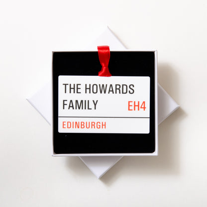 Personalised Family Street Sign Decoration