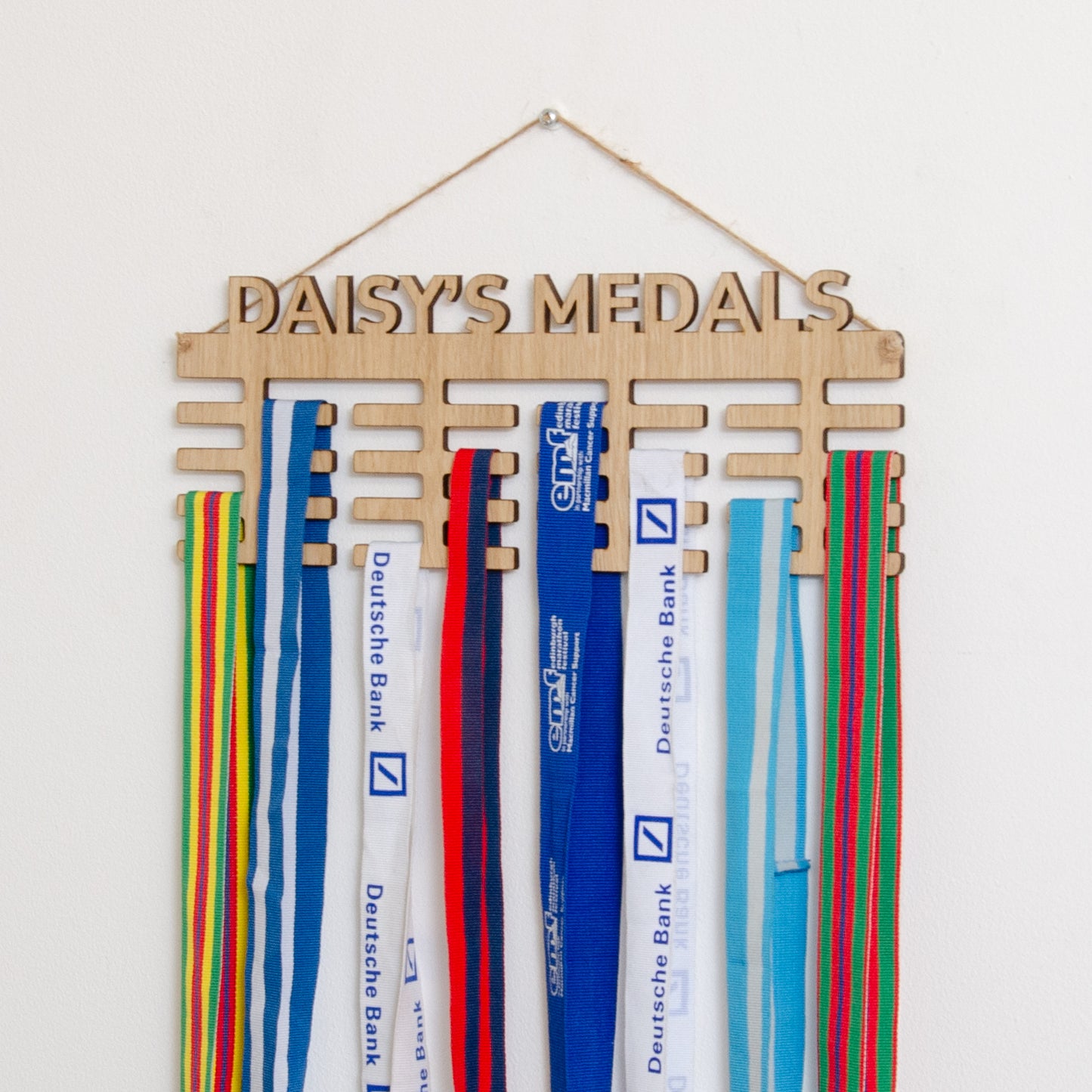 Personalised medal display board