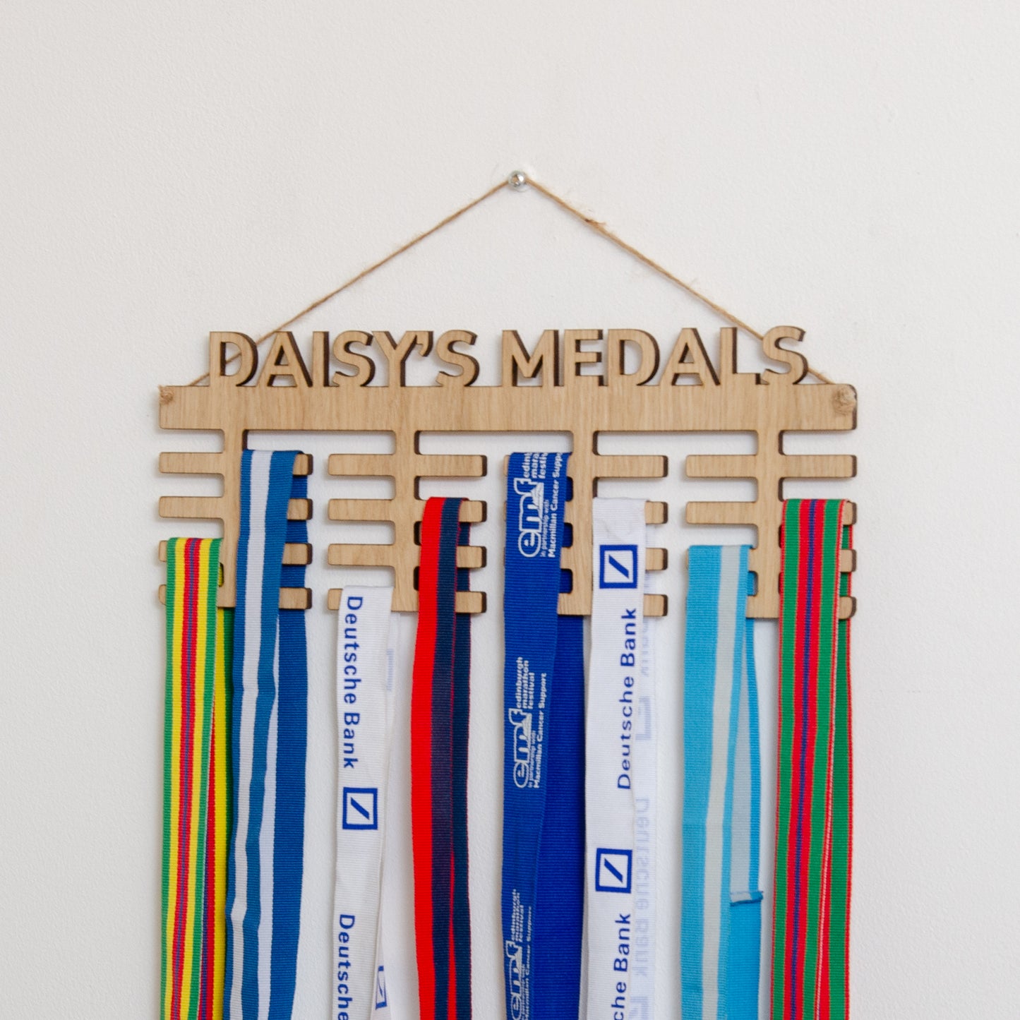 Personalised medal display board