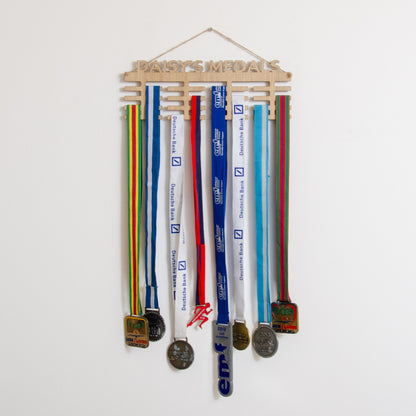 Personalised medal display board