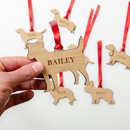 Dog Christmas tree decoration