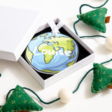 NEW! World Map Christmas bauble decoration