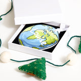 NEW! World Map Christmas bauble decoration