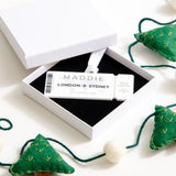 NEW! Plane ticket Christmas bauble decoration