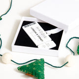 NEW! Plane ticket Christmas bauble decoration