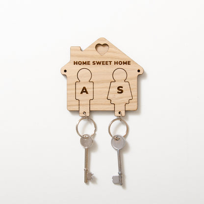 Personalised house key ring holder