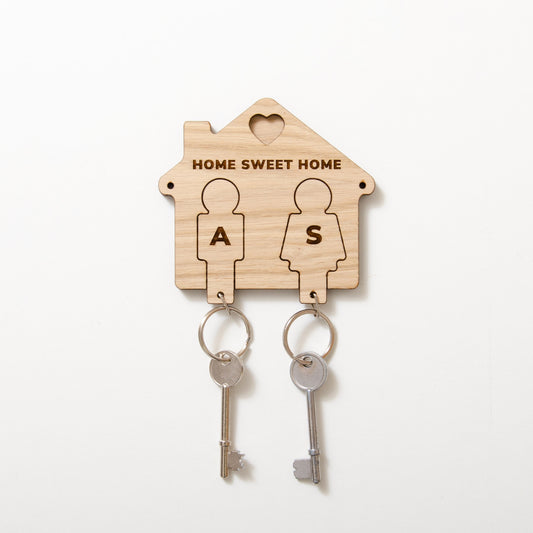 Personalised house key ring holder