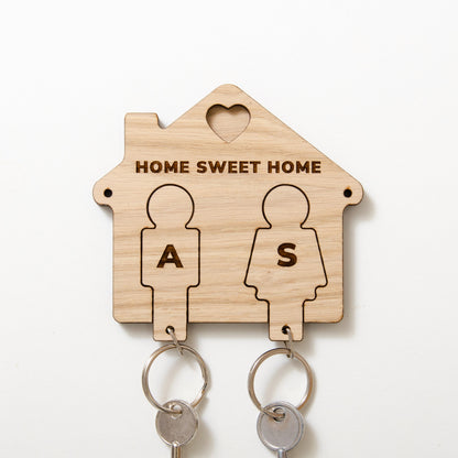 Personalised house key ring holder