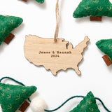 NEW! Country Outline Christmas bauble decoration